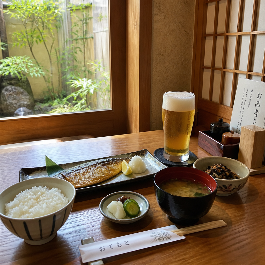 昼のひとときを彩る、ヘルシーな酒とおつまみの饗宴