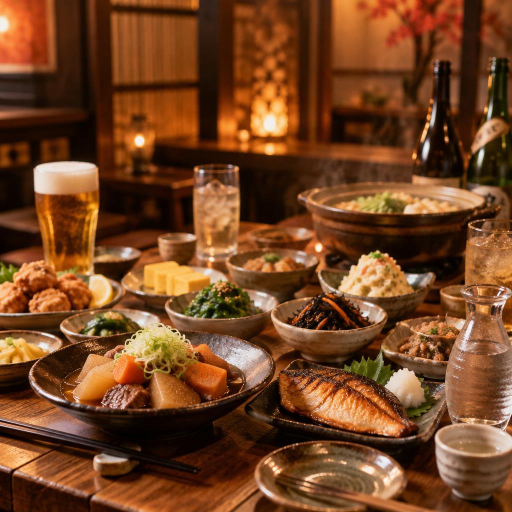 あびこで囲む、忘年会のあたたかな夜。手作りおばんざいと多彩なお酒で、仲間との一年をおいしく締めくくりませんか。