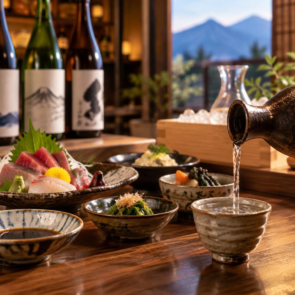 料理を引き立てる一献。こだわりの日本酒と過ごす夜